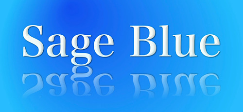 The animated Sage Blue logo