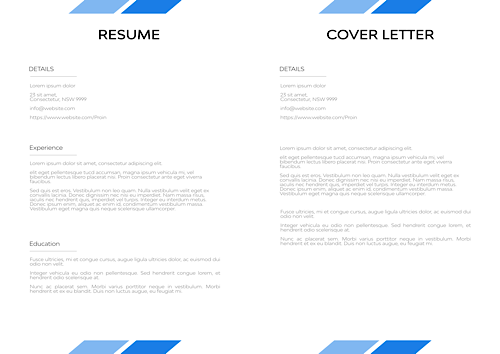 A sample resume and cover letter